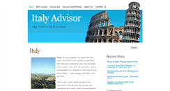 Desktop Screenshot of italyadvisor.co.uk