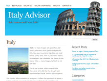 Tablet Screenshot of italyadvisor.co.uk